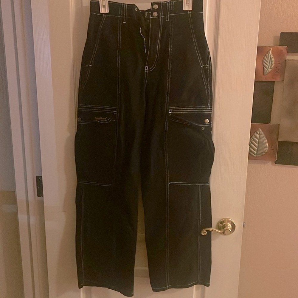 Cargo style jeans from Urban Outfitters. Gently worn.  Black, size 28.